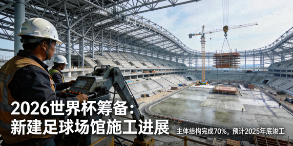 2026年世界杯筹备新闻图片展示新建足球场馆施工进展
